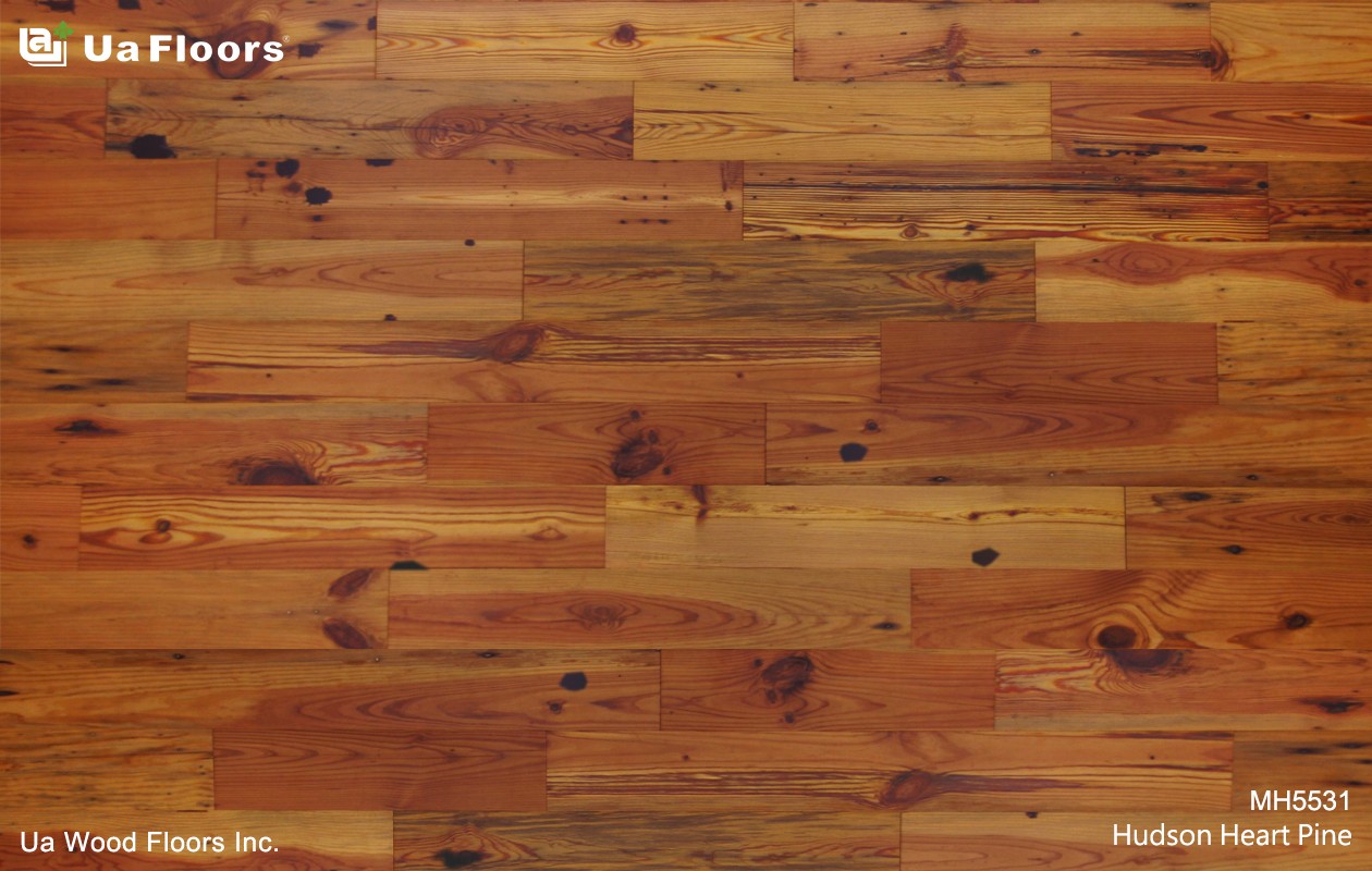 Ua Floors - PRODUCTS|Hudson Heart Pine Engineered Hardwood Flooring
