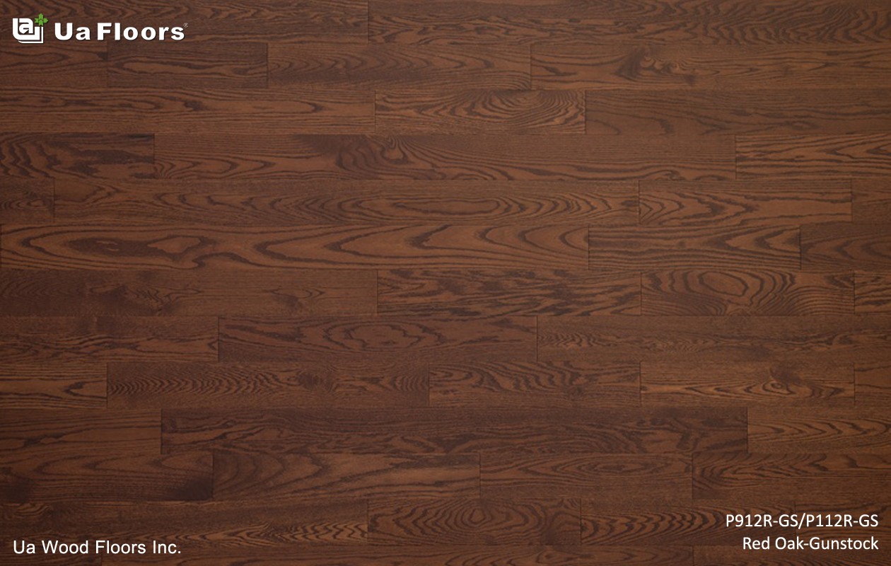 Ua Floors - PRODUCTS|Red Oak_Gunstock Engineered Hardwood Flooring 